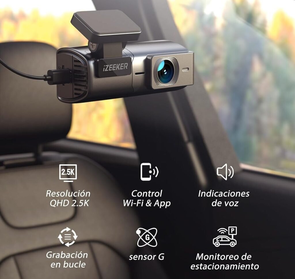 Muestra de funciones dashcam iZEEKER